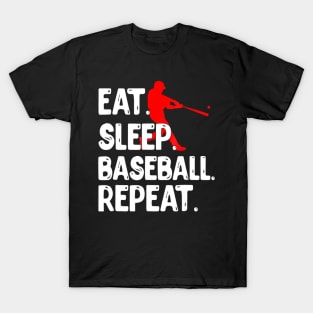 Eat Sleep Baseball Repeat T-Shirt